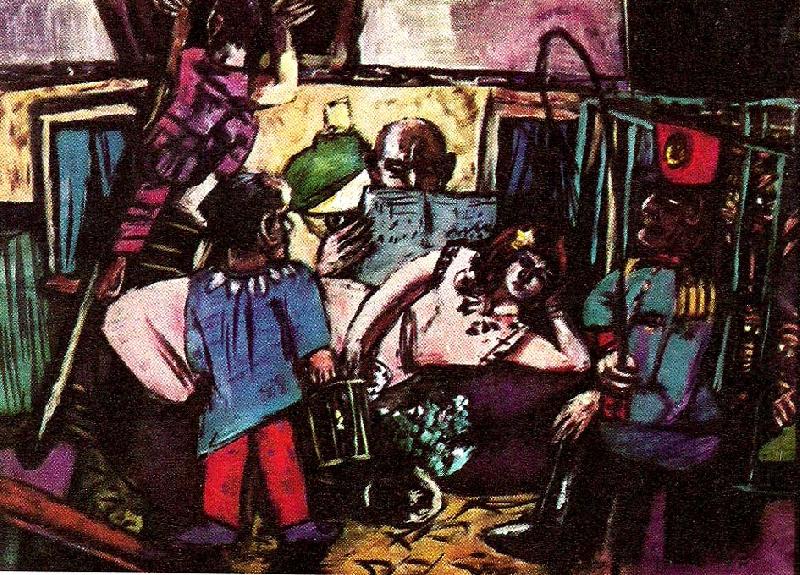 cirkus caravan, Max Beckmann